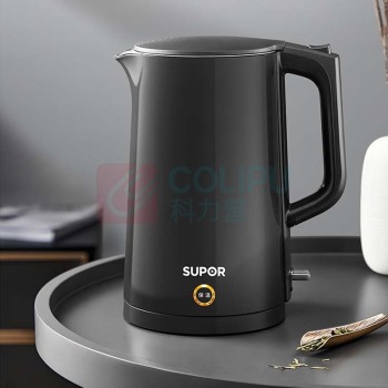 苏泊尔 SUPOR 电水壶/电热水瓶 SW-17S15A 黑色 双层不锈钢 1.7L