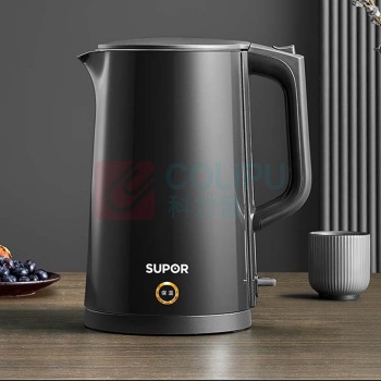 苏泊尔 SUPOR 电水壶/电热水瓶 SW-17S15A 黑色 双层不锈钢 1.7L