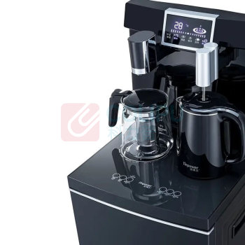 安博尔 I’MPOWER 茶吧机 HB-T601B 冷热款多功能双出水口立式下置饮水机 (黑色) 智能全自动控制 防干烧 防溢