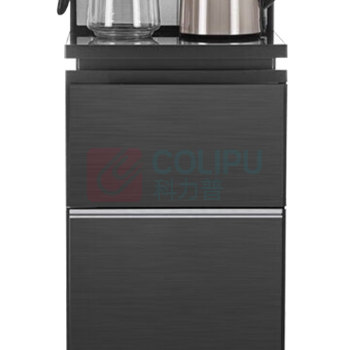 安博尔 I’MPOWER 茶吧机 HB-T501plus冷热款 多功能双出水口立式下置饮水机 (黑色) 智能全自动控制 防干烧 防溢