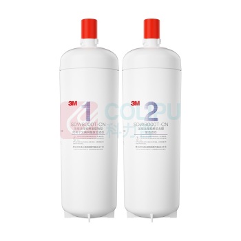 3M 净水器滤芯 SDW 8000T-CN 前置+后置 (白色) 2个/套