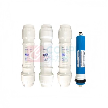 沁园 TRULIVA 净水器滤芯 QZ-RW4-101饮水机适用 pp棉+炭棒+pp棉+RO膜 4支/套