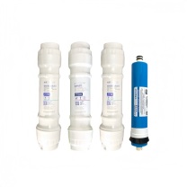 沁园 TRULIVA 净水器滤芯 QZ-RW4-101饮水机适用 pp棉+炭棒+pp棉+RO膜 4支/套