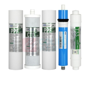 沁园 TRULIVA 净水器滤芯+新颗粒+碳棒+沁园RO+后置活性炭 QR-RF-504D