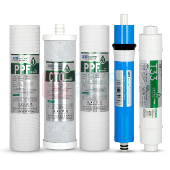 沁园 TRULIVA 净水器滤芯+新颗粒+碳棒+沁园RO+后置活性炭 QR-RF-504D