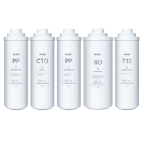希力 净水器滤芯 400G 新款升级全套五支(PP+CTO+PP+RO+T33) 含安装不含辅材