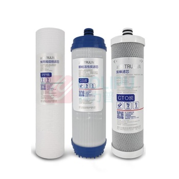 沁园 TRULIVA 净水器滤芯 适用于QG-U-1004 1级PP棉+2级颗粒活性炭+3级炭棒(共3支)