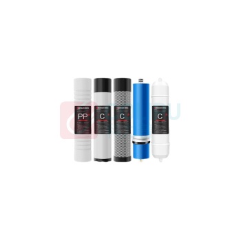 德玛仕 DEMASHI 净水器滤芯 适配YT-2K-2HY直饮水机 五级 400GRO(3013)10寸滤芯套装 常规地址包含一次更换服务