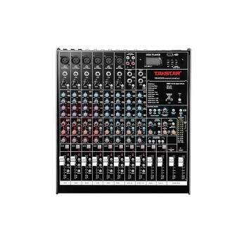 得胜 TAKSTAR 12路调音台 100个预设 6个XLR和 TRS平衡 输入接口 XR-612FX 