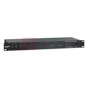 得胜 TAKSTAR 电源时序器 EPO-802N 会议室舞台演出 KTV工程安装功能厅 (黑色) 8路控制使用方便