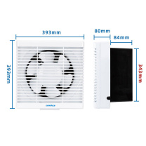 正野 GENUIN 排气扇 APB30B2-1 12寸带网+电源线 方孔345mm