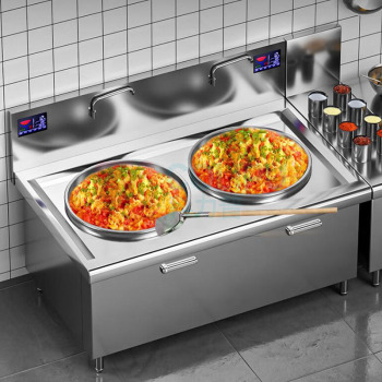 驰能 电磁炉灶大功率凹面大型饭店食堂炒菜电磁灶 25kw CN-RC-HC