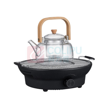 山水 sansui SANSUI山水煮茶围炉器电陶炉(带玻璃壶、烤网)ST-20HG14 ST-20HG14