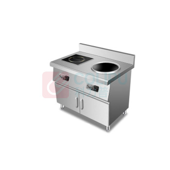 驰能 双头电磁灶220v 900*600*960mm 一平一凹