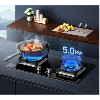 苏泊尔 SUPOR 燃气灶 Q5 5.0kW 猛火灶 钢化玻璃双灶台嵌两用 全进风