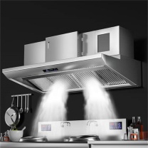 驰能 油烟净化器商用油烟机 CN-JD-160B-R 1.7kw 380v1.6m不锈钢电场连锁款