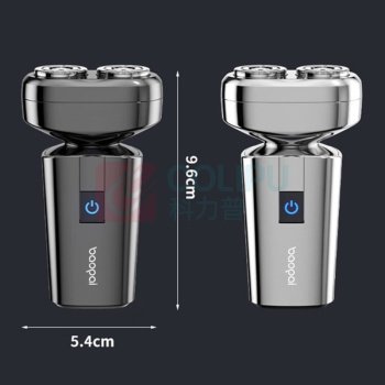 豹牌 剃须刀 BP-Z10 双头合金 (枪灰色 银色) 7级防水 全身水洗 精美包装