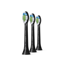 飞利浦 PHILIPS 电动牙刷刷头 HX6063 (适配型号:HX9352,HX9372) (黑色) (3只装)