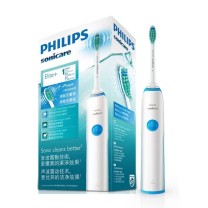 飞利浦 PHILIPS 电动牙刷成人 情侣款 全自动可充电式 基础洁净型 蓝色 HX3216/13