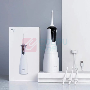 拜尔 便携充电式冲牙器水牙线 M4 (300毫升大水箱配3个喷嘴) 