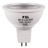FSL LED高压灯杯 MR16 4.5W/3000K (黄光) 10个 超炫三代