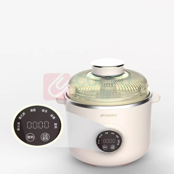 山水 sansui 玻璃盖智能电炖锅 SDZ-19S 1.2L 22*21cm (米白色)