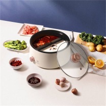 伊莱克斯 Electrolux 家用涮肉不粘锅鸳鸯锅多用电火锅 EGHP5120 3L (米色)