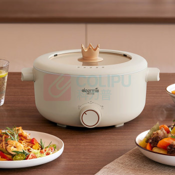 德尔玛 Deerma 电火锅 DEM-DG10X 1000W 