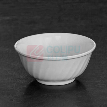 创意空间 密胺仿瓷塑料碗 450ml (白色)