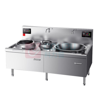 德玛仕 DEMASHI 商用小炒加大炒组合灶 HW-DXC1525-01 304材质 15KW+25kW