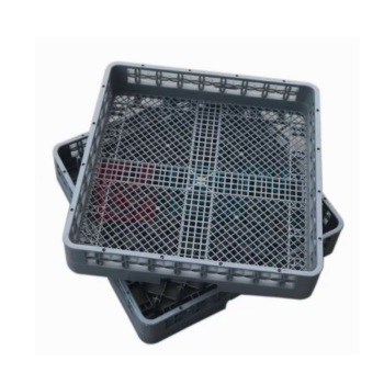 国产定制 耐高温餐具消毒筐平筐 500*500*100mm