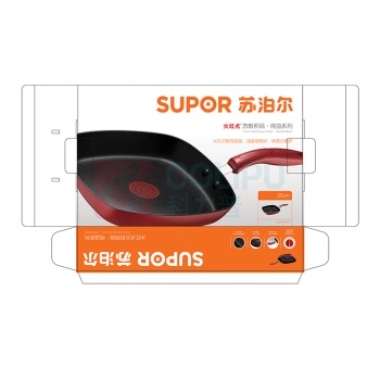 苏泊尔 Supor 火红点方形煎炒锅 VJ26VAP01 26CM 