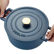 德世朗 DESLON 珐琅铸铁锅(蓝色) DFS-T128A