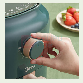 美的 Midea 无油空气炸锅家用大容量全自动多功能薯条机智能 KZ30E201G 3L (绿色)
