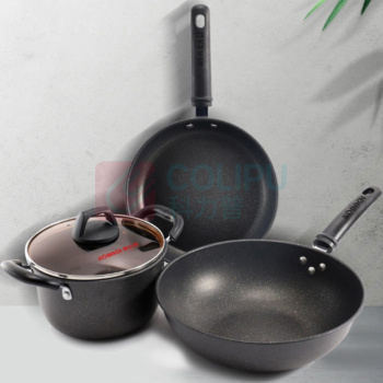 康巴赫 KBH 锅具三件套套装 KGL3A 炒锅+煎锅+汤锅