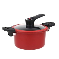 德世朗 DESLON 麦饭石抗菌不粘微压营养锅 DFS-T832B 6L (红色)