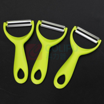 拓巢 厨房不锈钢削皮刀 单个瓜刨(绿柄) 