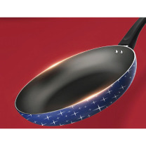 爱仕达 ASD 新不粘早餐锅煎锅平底锅煎蛋煎牛排锅多彩 20CM (蓝色)