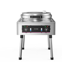 乐创 lecon 商用电饼铛 YXD-56C 立式旋钮款58CM 5000W (煎盘高度2/3/5cm,电压220V/380V可选,下单请备注)