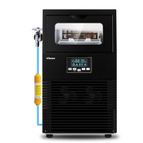 惠康 制冰机商用奶茶店全自动大型酒吧KTV家用小型方冰块制作机 HZB-40KG 32冰格-40公斤 桶自一体机