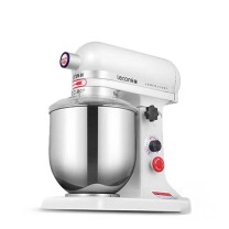 乐创 lecon 商用打蛋器 LC-XNJ07A 7L 500W 多功能家商用揉面机搅拌机厨师机打面机奶油打发机 鲜奶机白色款