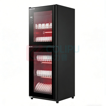 乐创 lecon 商用消毒柜 LC-DK-TM380R1 立式消毒柜商用 碗筷消毒柜双门密胺消毒柜茶杯触屏款