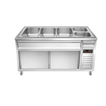 喜莱盛 保温饭台 XLS-GSF04S 4格201不锈钢