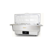 富诚行 FU CHENG HANG 商用布菲炉 A7 9L 1/2盘 PC盖可视触控式数显1/2盘 电热自助餐炉