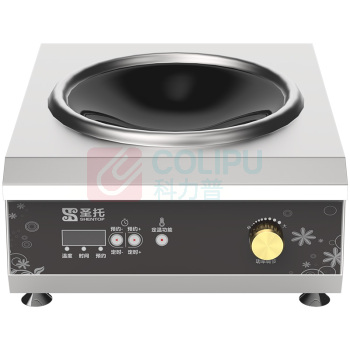 圣托 Shentop 商用电磁炉 DCA03 5kw 旋钮款+配一锅 台式凹面电磁炉
