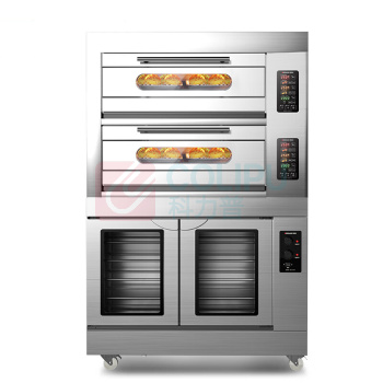 德玛仕 DEMASHI 商用组合烤箱 DKL-104Z-10FJ 电烤箱连发酵箱 上烤下醒烤炉