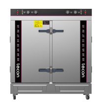 乐创 lecon 商用蒸饭柜 LC-DSZFG24 24盘双门 定时款 可供180-360人 380V