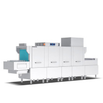 乐创 lecon 商用洗碗机 LC-J-FD4600-2PD 58.9KW 长龙式自动化大型酒店食堂刷碗机 双缸双喷淋带烘干(含基础安装,不含材料费)