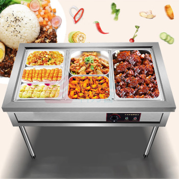 喜莱盛 商用电热保温售饭台 AKD-BW-1-10SK 四格