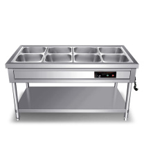 喜莱盛 不锈钢食品保温台 XLS-FT190GH 四格八盆 1500*670*800mm 2000w